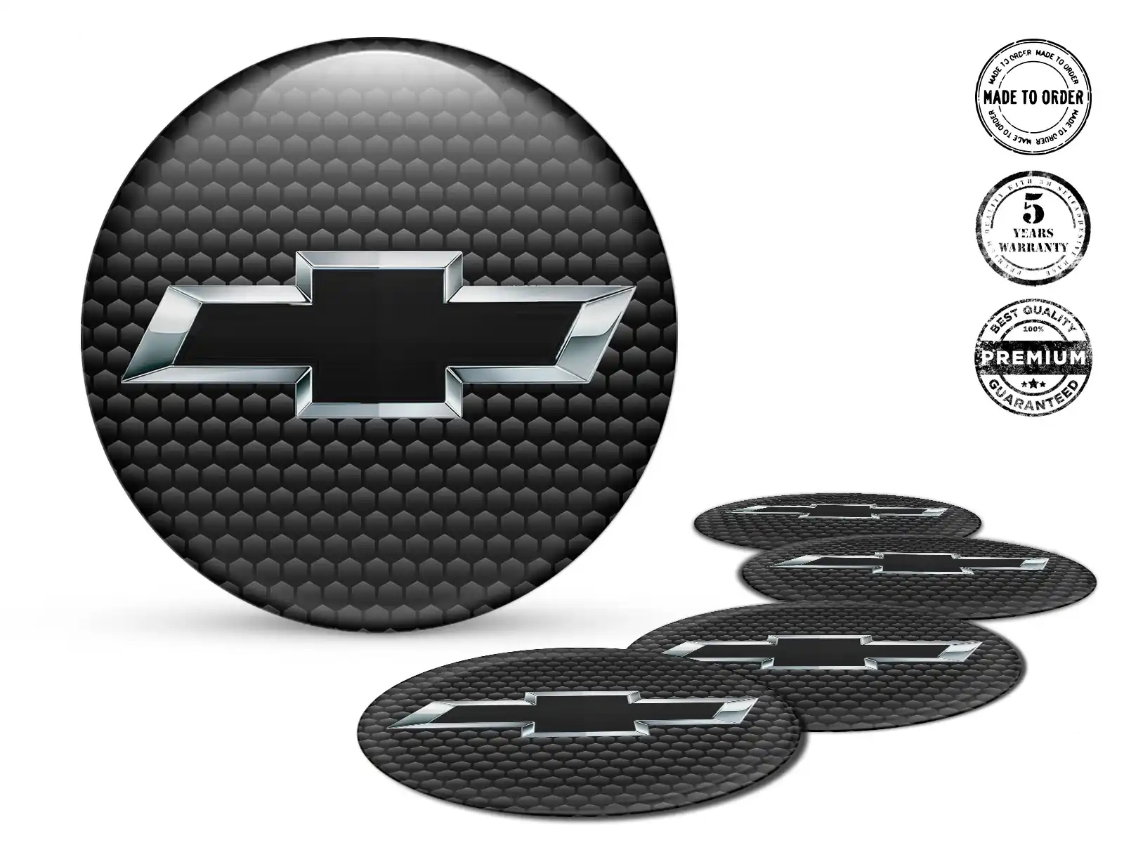 Chevrolet  Design Autocollant Bombé Emblèmes Roue 
